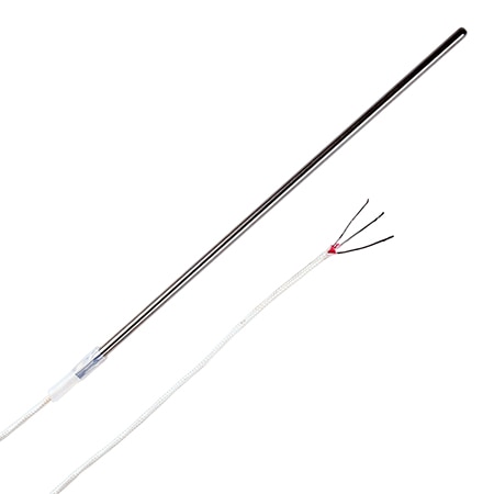 Cảm biến nhiệt độ RTD với dây cách điện và ống co nhiệt OMEGA PR-10L-4-100-1/8-2